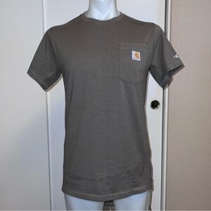 Carhartt Men’s Small Green Pocket Tee Relaxed Fit Workwear Casual Soft Sleeve